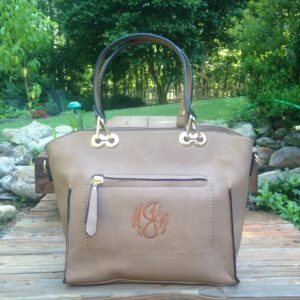 monogrammed purse