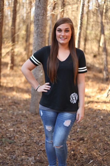 monogrammed t-shirt